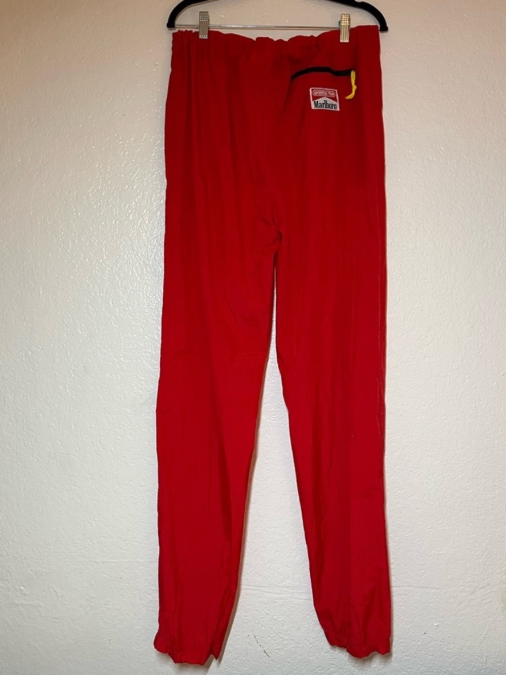Vintage 90s Marlboro Windbreaker Jogger Pants Large Red